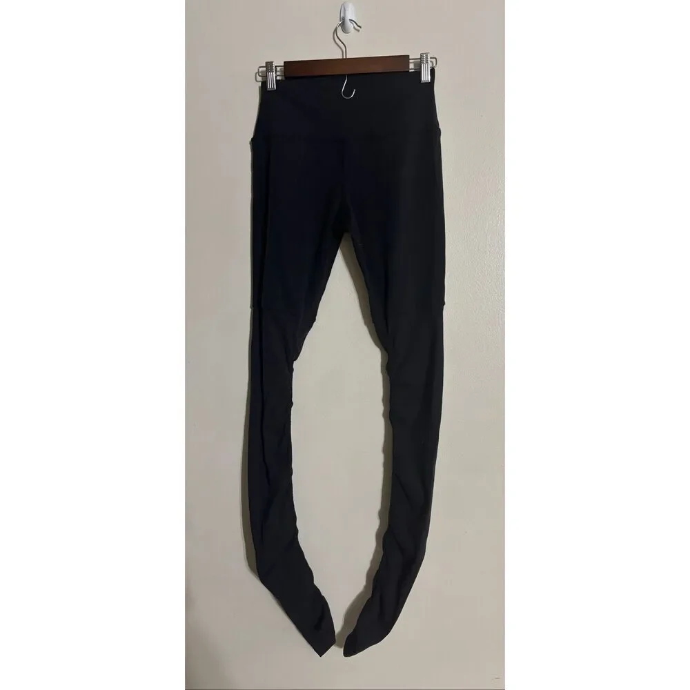 Alo Yoga Airbrush High-Waist Highlight Goddess Black Leggings Women's Medium